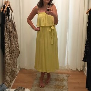 Vestique Yellow Midi Dress Size M